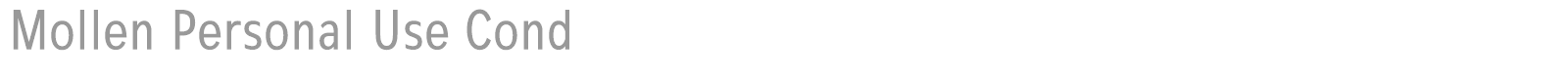 Mollen font preview